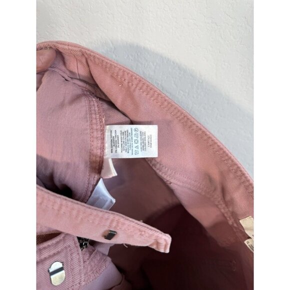 Loft Tie Waist Straight Pants Pleat Front High Rise Pink Casual Women’s‎ Size 12 - Picture 11 of 11